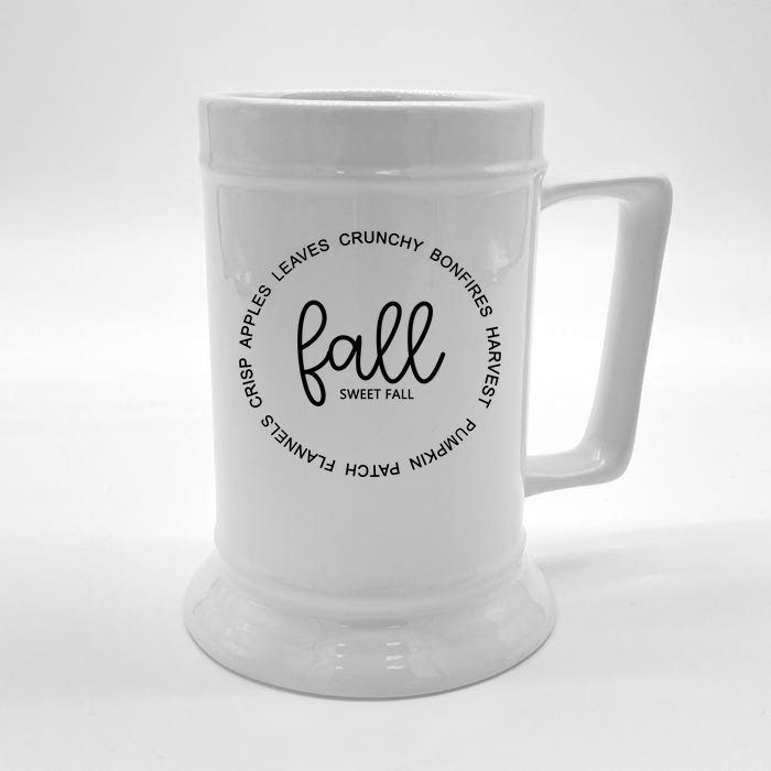 Fall Sweet Fall Festive Front & Back Beer Stein