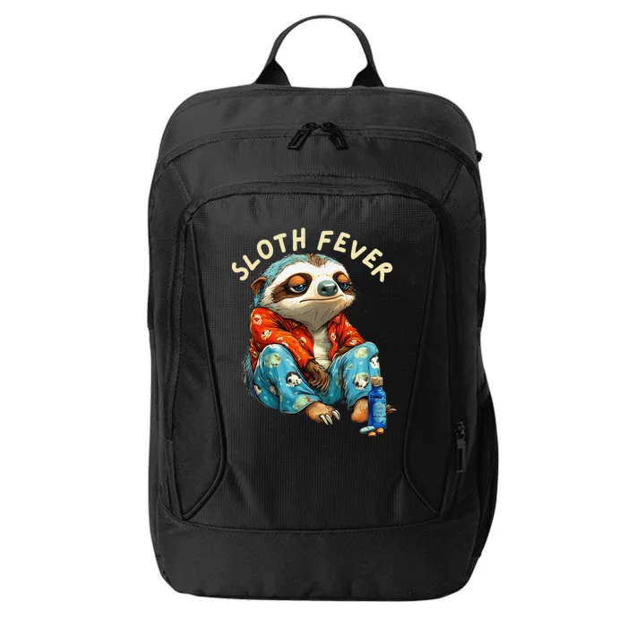 Funny Sloth Fever Humor City Backpack