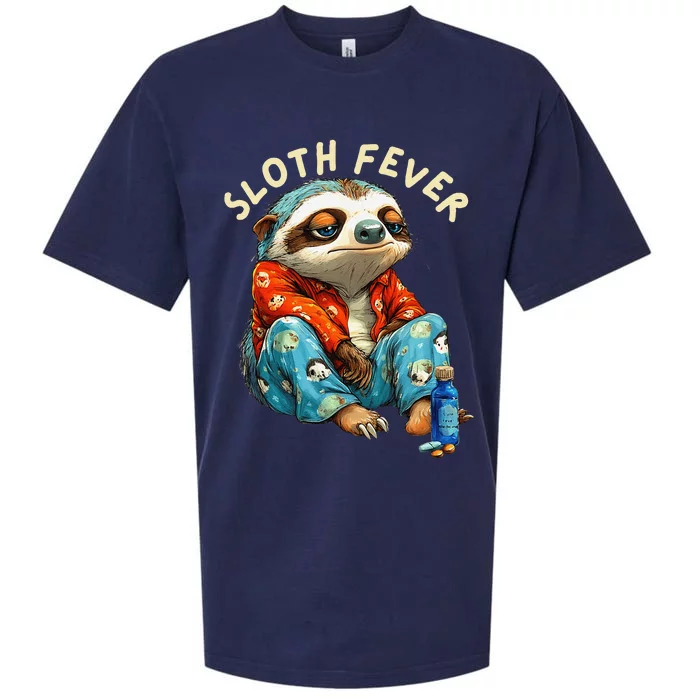 Funny Sloth Fever Humor Sueded Cloud Jersey T-Shirt