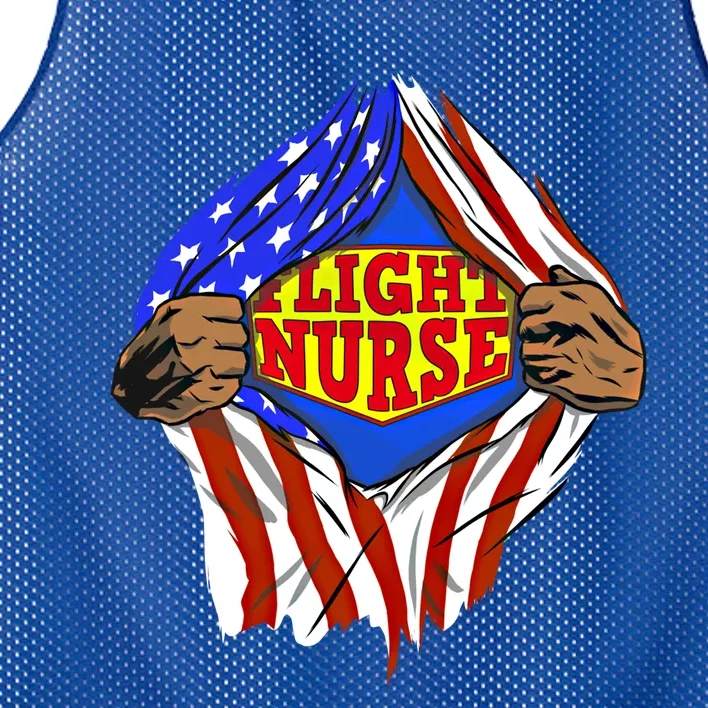 Funny Super Flight Nurse Hero Job Cool Gift Mesh Reversible Basketball Jersey Tank