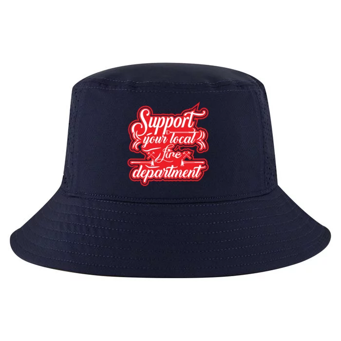 Firefighter Support Fire Departt Hero Gift Cool Comfort Performance Bucket Hat