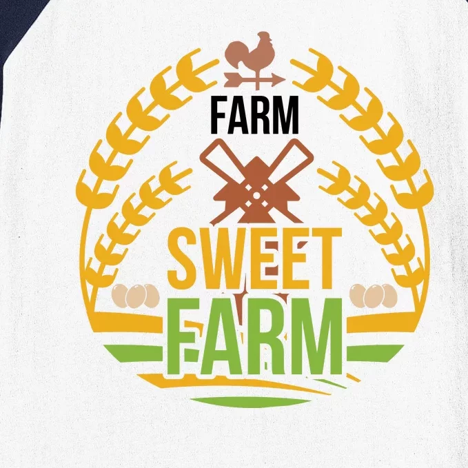 Farm Sweet Farm Baseball Sleeve Shirt