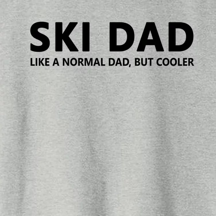 Funny Skiing Father Ski Dad Funny Gift Women's Crop Top Tee