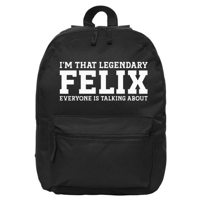 Felix Surname Funny Team Family Last Name Felix 16 in Basic Backpack