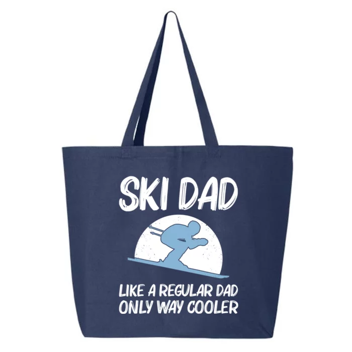 Funny Skiing Gift For Dad Father Skier Ski Winter Fun Sport Gift 25L Jumbo Tote