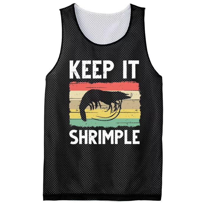 Funny Shrimp Gift For  Cool Fishing Prawn Mesh Reversible Basketball Jersey Tank