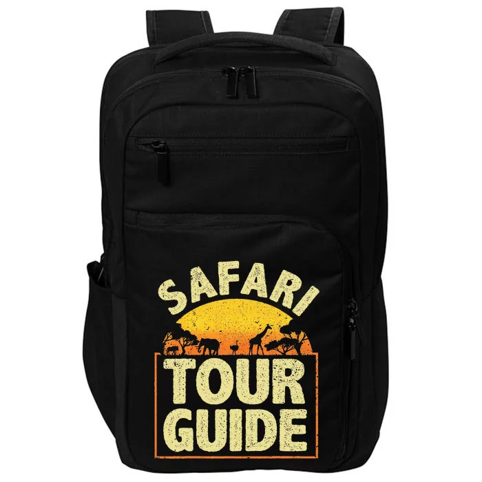 Funny Safari Guide Art For Zoo Safari Costume Impact Tech Backpack