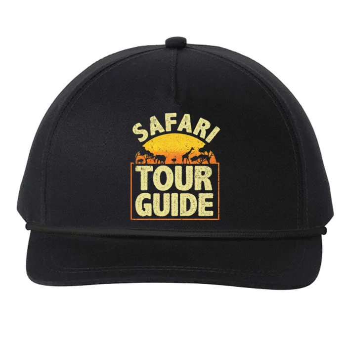 Funny Safari Guide Art For Zoo Safari Costume Snapback Five-Panel Rope Hat