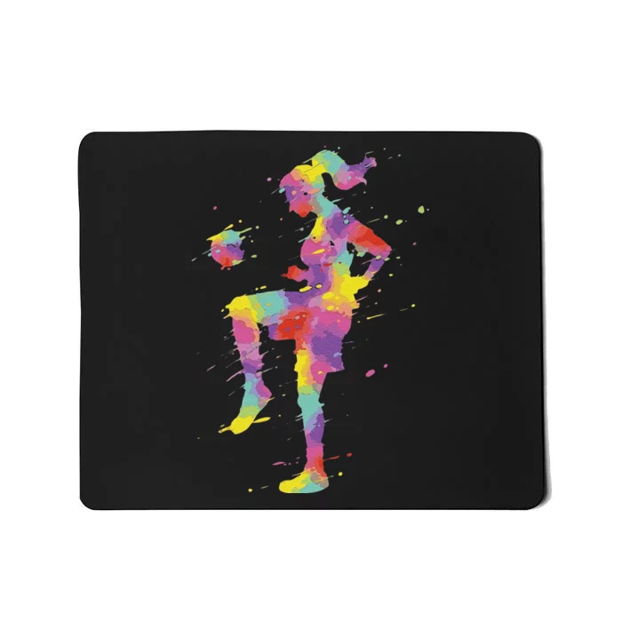 Funny Soccer Girl Gift Mousepad