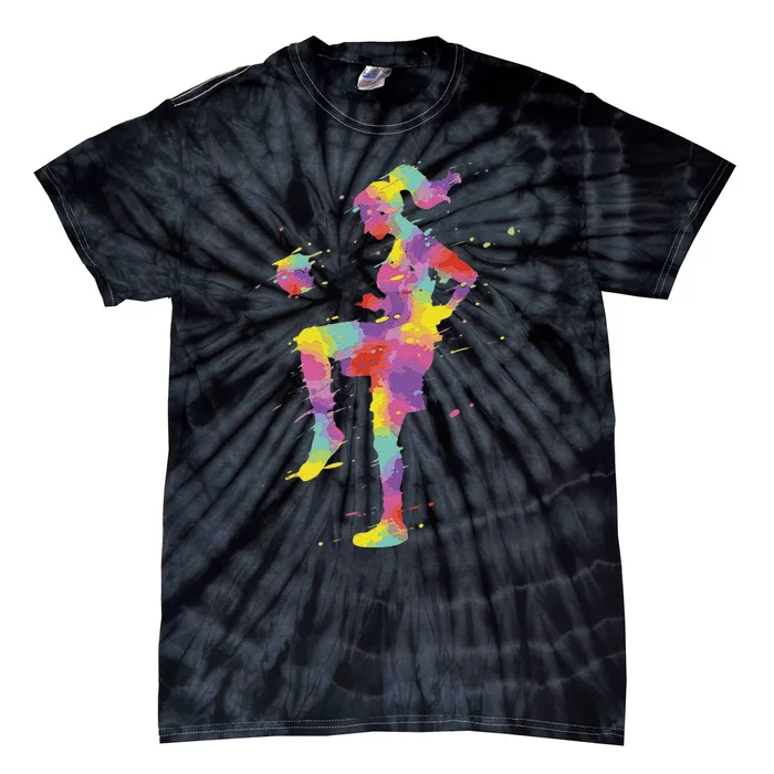 Funny Soccer Girl Gift Tie-Dye T-Shirt