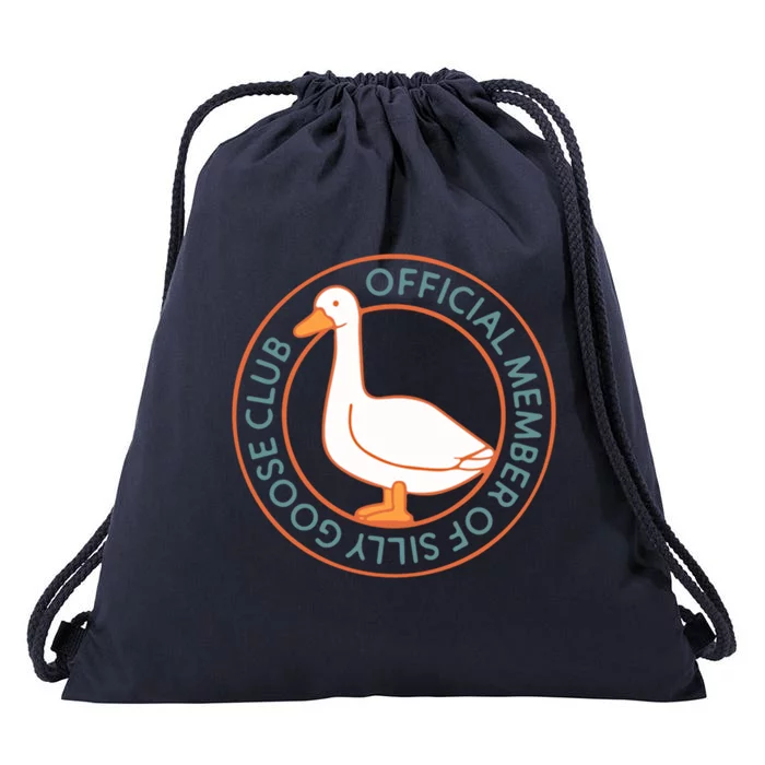 Funny Silly Goose Club Smile Face Silly Goose Meme Clothing Gift Drawstring Bag