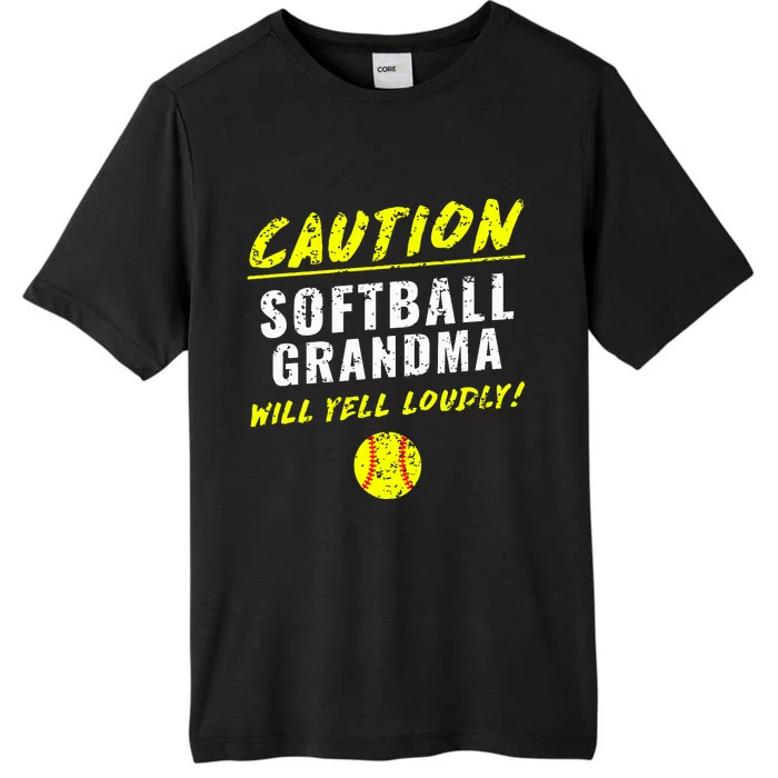 Fastpitch Softball Grandma Funny ChromaSoft Performance T-Shirt