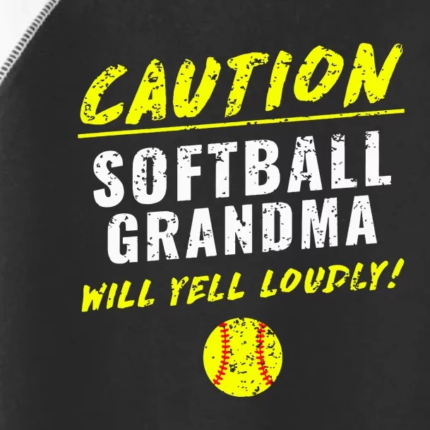 Fastpitch Softball Grandma Funny Toddler Fine Jersey T-Shirt