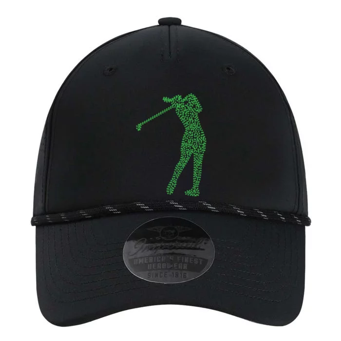 Funny Shamrock Golf St Patricks Day Golfer Gift Performance The Dyno Cap