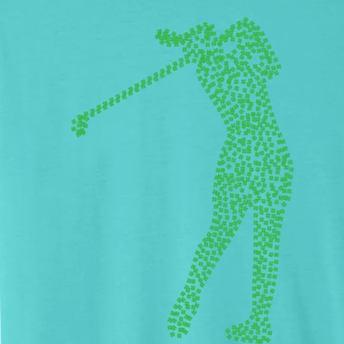 Funny Shamrock Golf St Patricks Day Golfer Gift ChromaSoft Performance T-Shirt