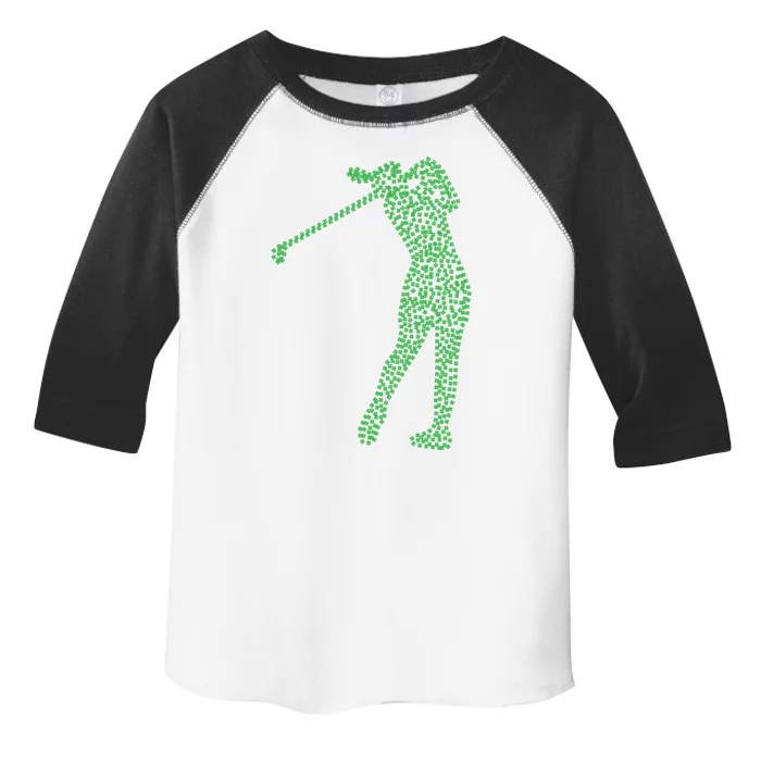 Funny Shamrock Golf St Patricks Day Golfer Gift Toddler Fine Jersey T-Shirt