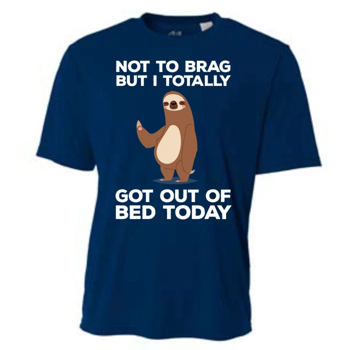 Funny Sloth - Got Out Of Bed Today Cooling Performance Crew T-Shirt