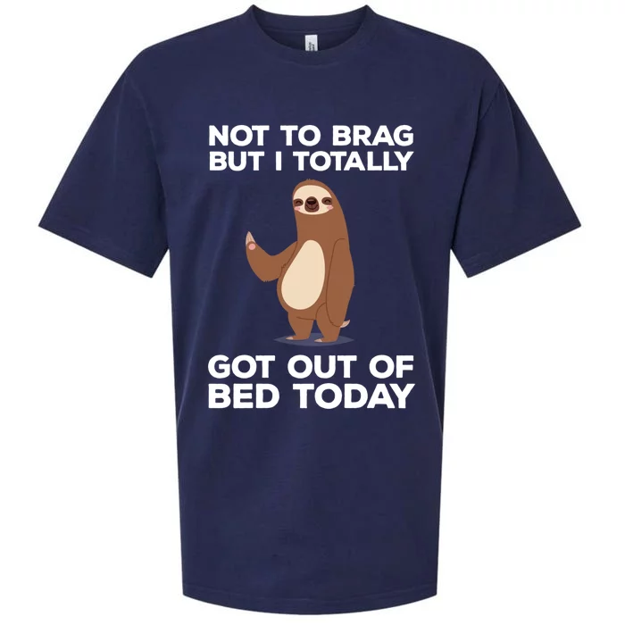 Funny Sloth - Got Out Of Bed Today Sueded Cloud Jersey T-Shirt