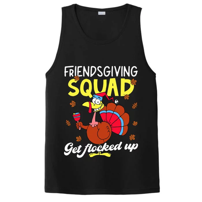 Friendsgiving Squad Get Flocked up Matching Thanksgiving Performance Tank