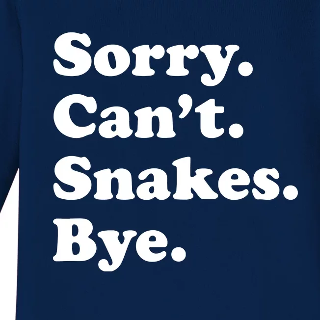 Funny Snake Gift For Men Women Boy Or Girl Baby Long Sleeve Bodysuit