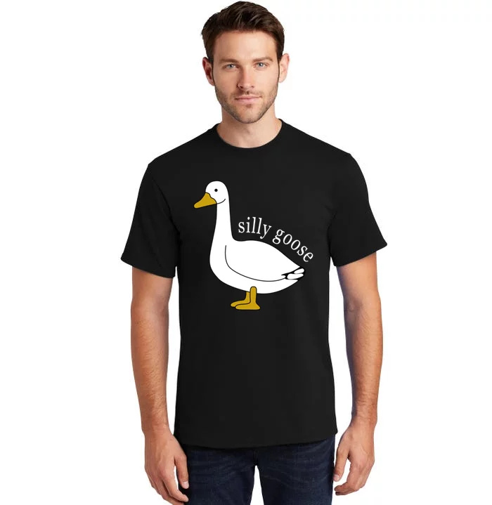 Funny Silly Goose Cute Goose Xmas Family Matching Clothing Tall T-Shirt