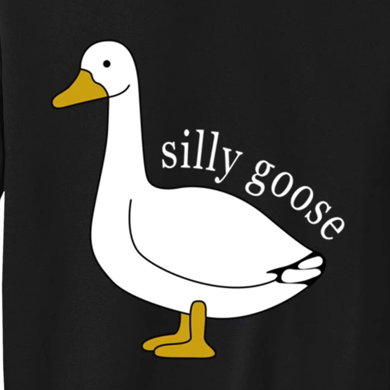 Funny Silly Goose Cute Goose Xmas Family Matching Clothing Tall Sweatshirt