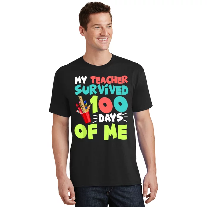 Funny School Gift 100 Days Of School T-Shirt