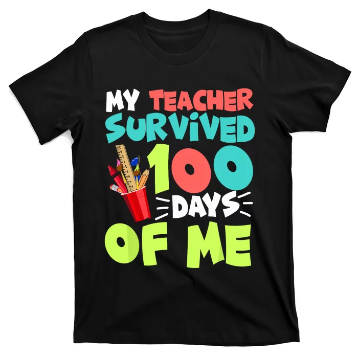 Funny School Gift 100 Days Of School T-Shirt