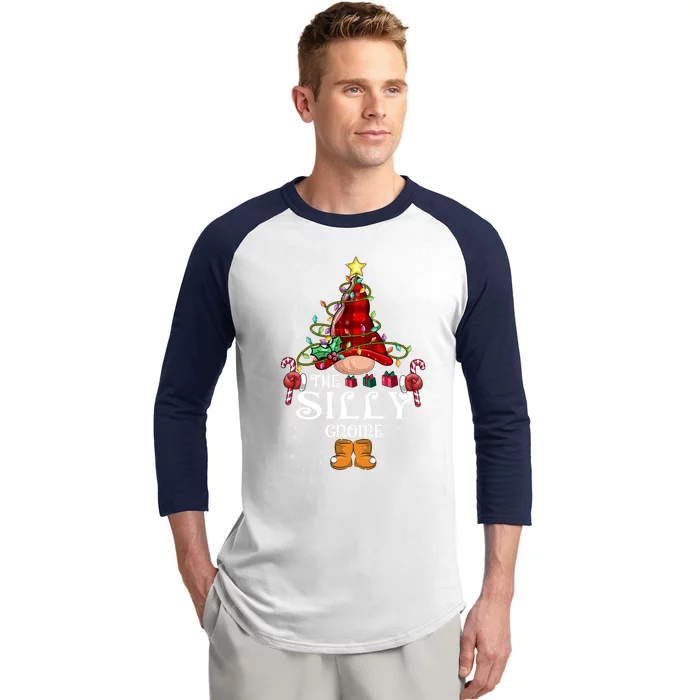 Funny Silly Gnome Christmas Gnome Matching Family Group Great Gift Baseball Sleeve Shirt