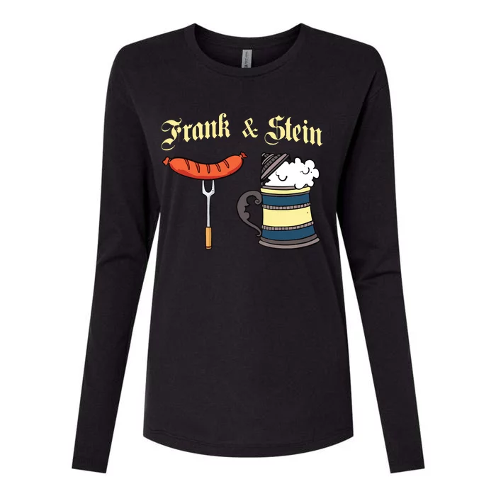 Frank Stein German Beer Drinking Oktoberfest Womens Cotton Relaxed Long Sleeve T-Shirt