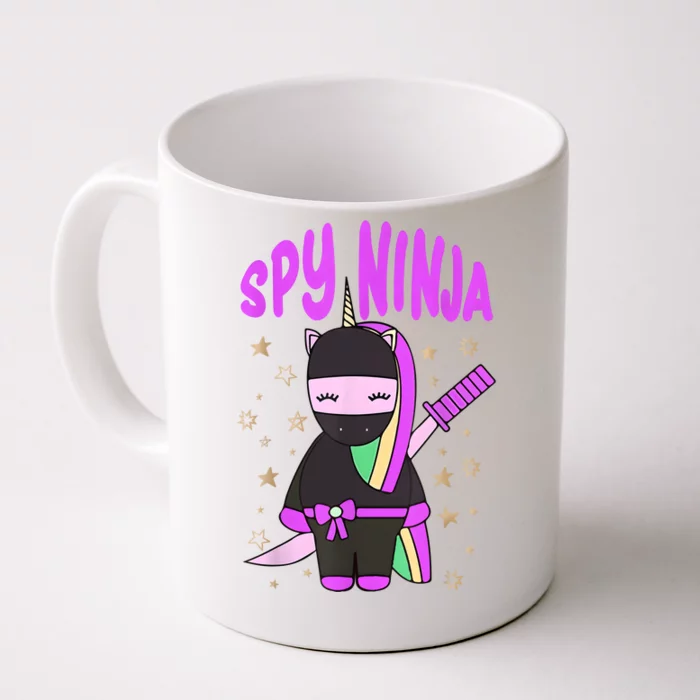 Funny Spy Gaming Ninjas Gamer Unicorn Ninja Boy Girl Front & Back Coffee Mug