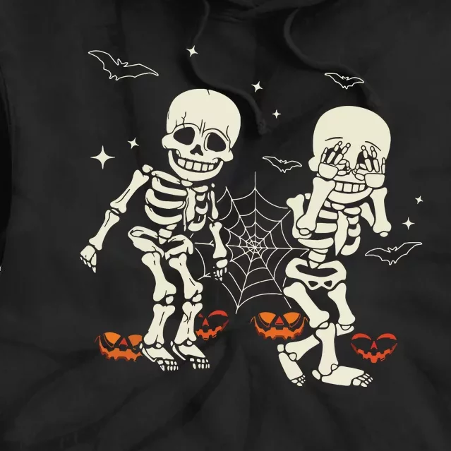 Funny Skeleton Griddydance Halloween Trick Or Treat Tie Dye Hoodie