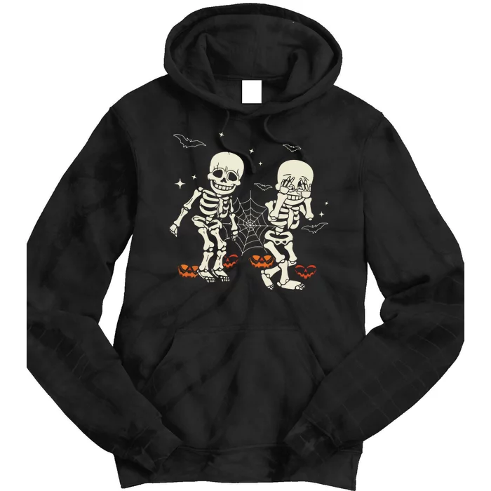 Funny Skeleton Griddydance Halloween Trick Or Treat Tie Dye Hoodie