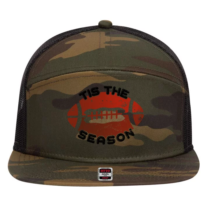 Football Season Graphic 7 Panel Mesh Trucker Snapback Hat