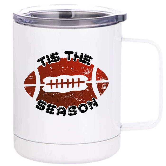 Football Season Graphic Front & Back 12oz Stainless Steel Tumbler Cup