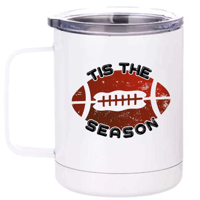 Football Season Graphic Front & Back 12oz Stainless Steel Tumbler Cup