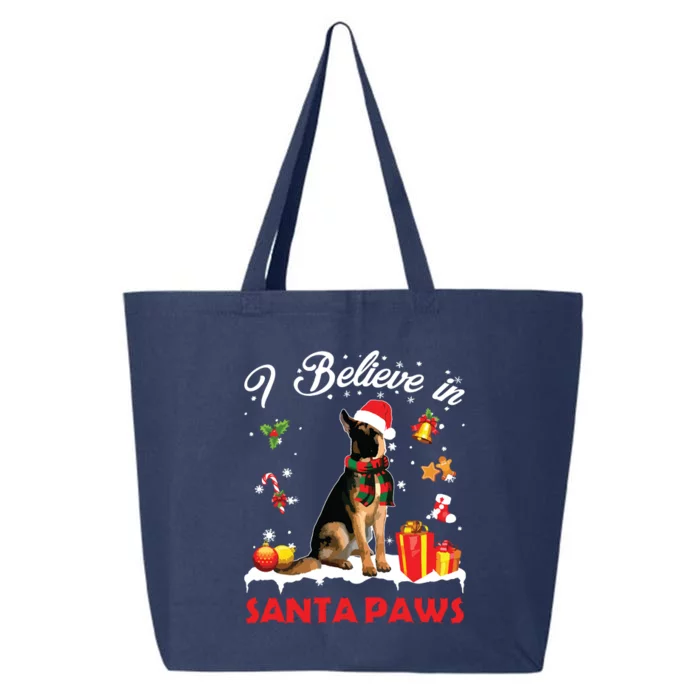 Funny Santa German Shepherd Claus Dog Christmas Decor 25L Jumbo Tote