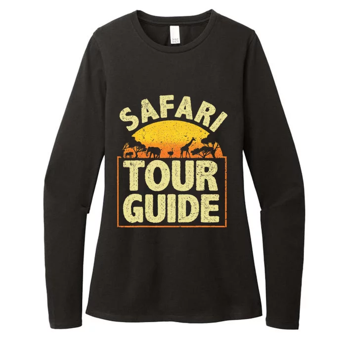 Funny Safari Guide Zoo Safari Womens CVC Long Sleeve Shirt