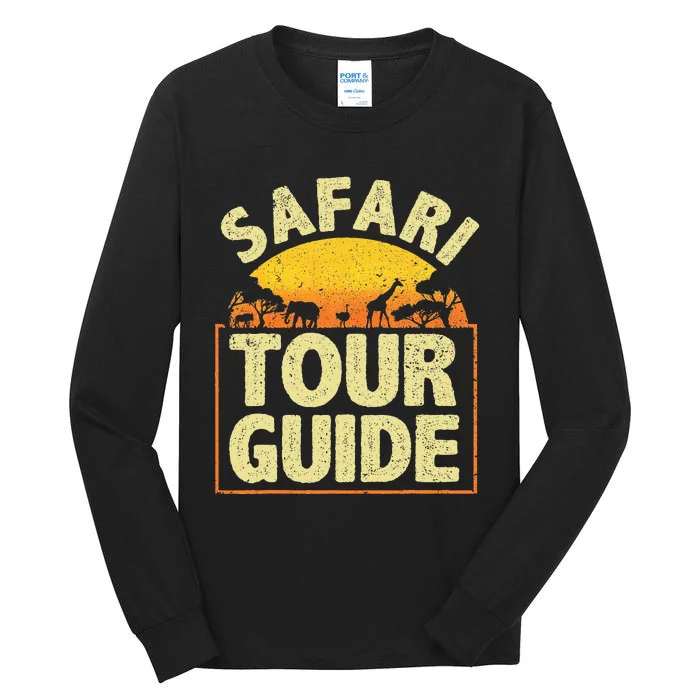 Funny Safari Guide Zoo Safari Tall Long Sleeve T-Shirt