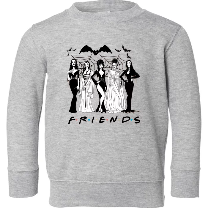 Friends Squad Goals Horror Queens Halloween Toddler Sweatshirt