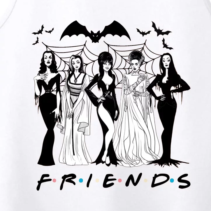 Friends Squad Goals Horror Queens Halloween Performance Tank