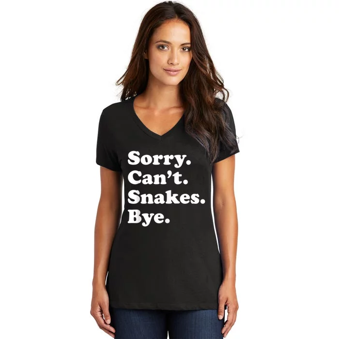 Funny Snake Gift For Men Women Boy Or Girl Women's V-Neck T-Shirt