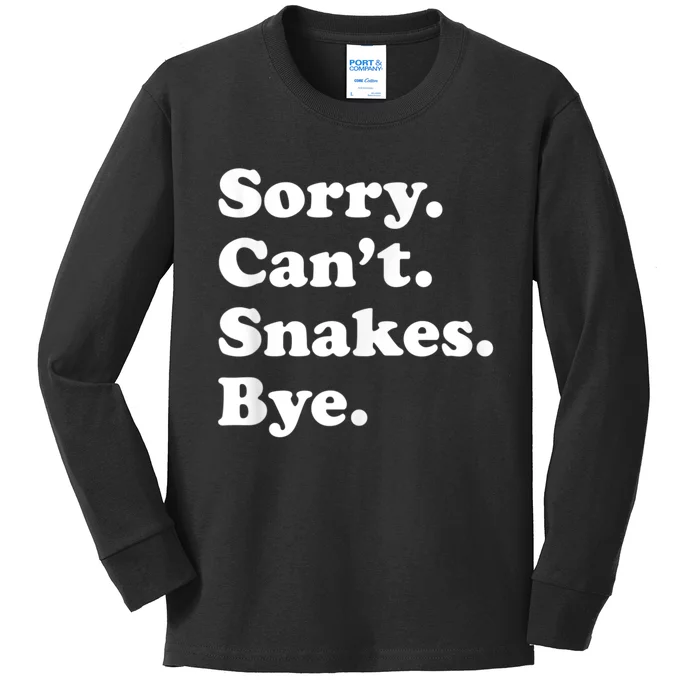 Funny Snake Gift For Men Women Boy Or Girl Kids Long Sleeve Shirt