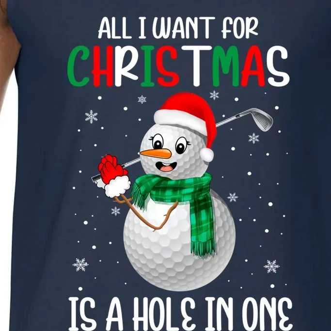 Fun Snow Golf Ball I Want For Christmas Is A Hole In One Gift Comfort Colors® Tank Top