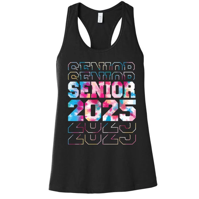 Funny Senior Graduation Gifts Class Of 2025 Senior Women Women's Racerback Tank