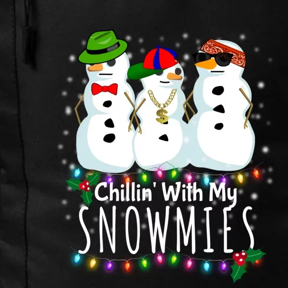 Funny Snowman Gift Christmas Chillin With My Snowmies Daily Commute Backpack