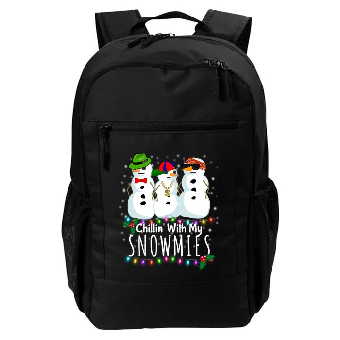 Funny Snowman Gift Christmas Chillin With My Snowmies Daily Commute Backpack