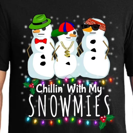 Funny Snowman Gift Christmas Chillin With My Snowmies Pajama Set