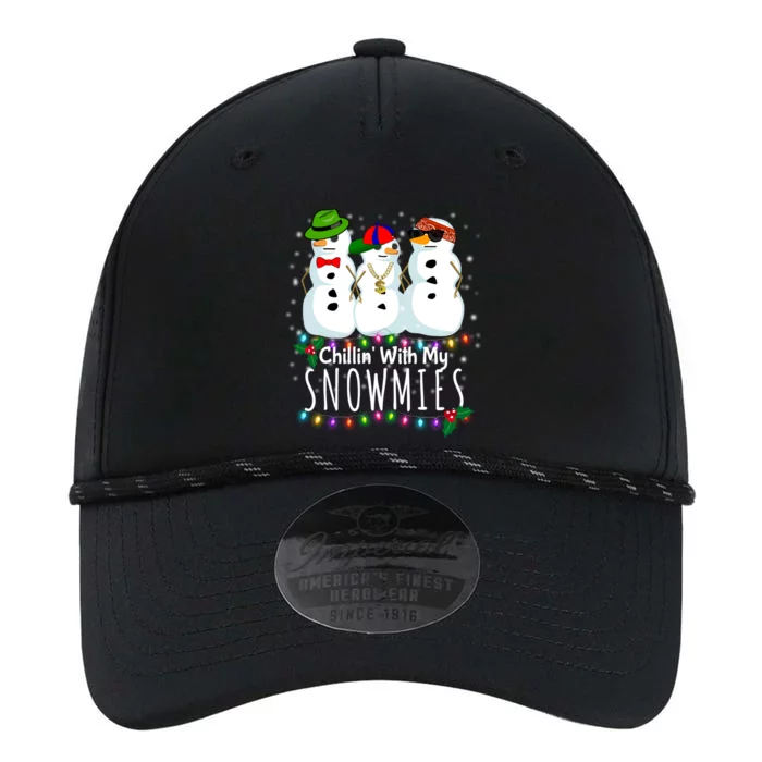 Funny Snowman Gift Christmas Chillin With My Snowmies Performance The Dyno Cap