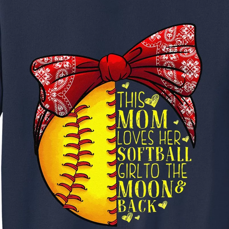 Funny Softball Gift Mom Women Pitcher Catcher Lovers Sweatshirt